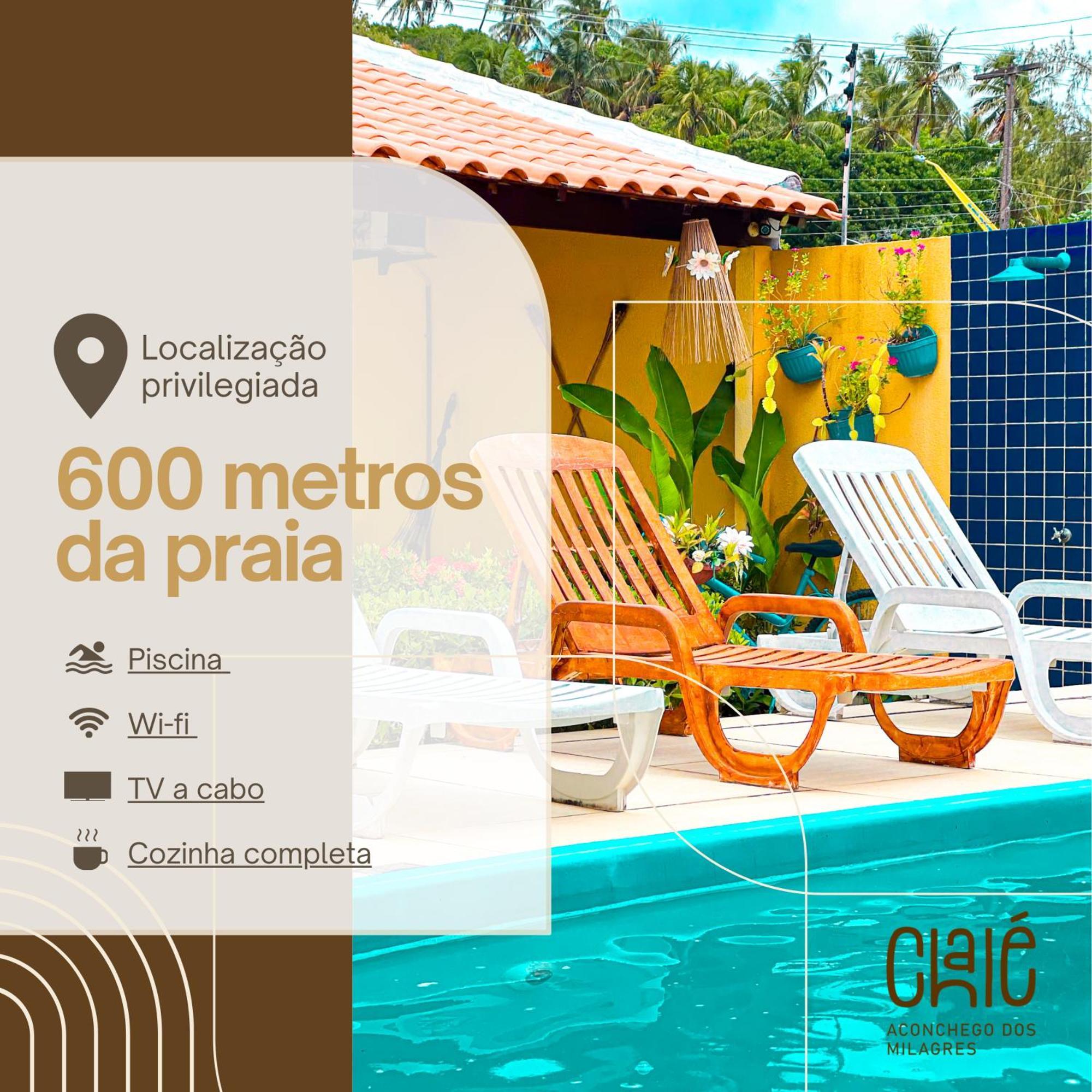 Chalé Aconchego dos Milagres São Miguel dos Milagres Exterior foto